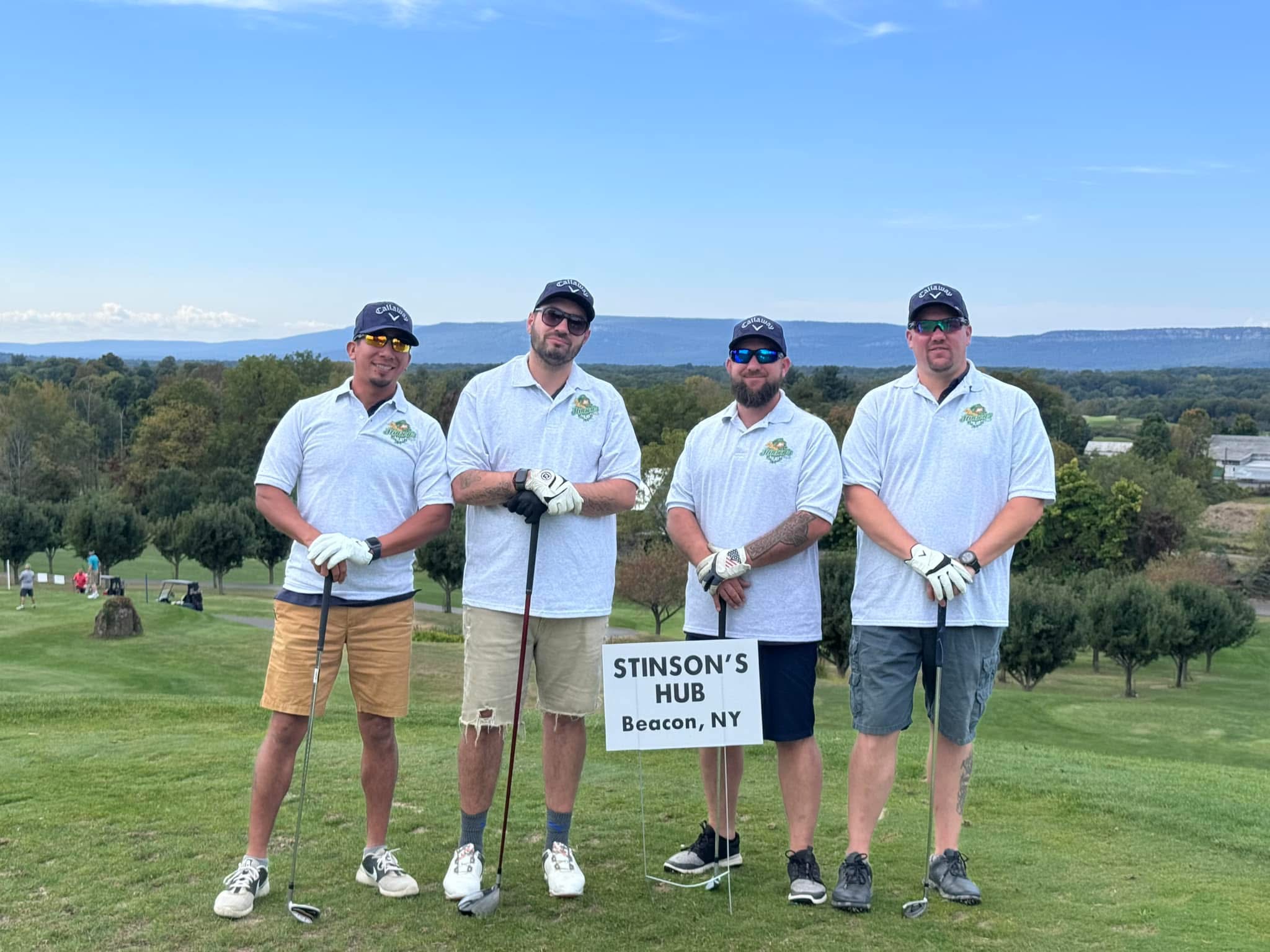 The Stinsons Hub team at a charity golf outing