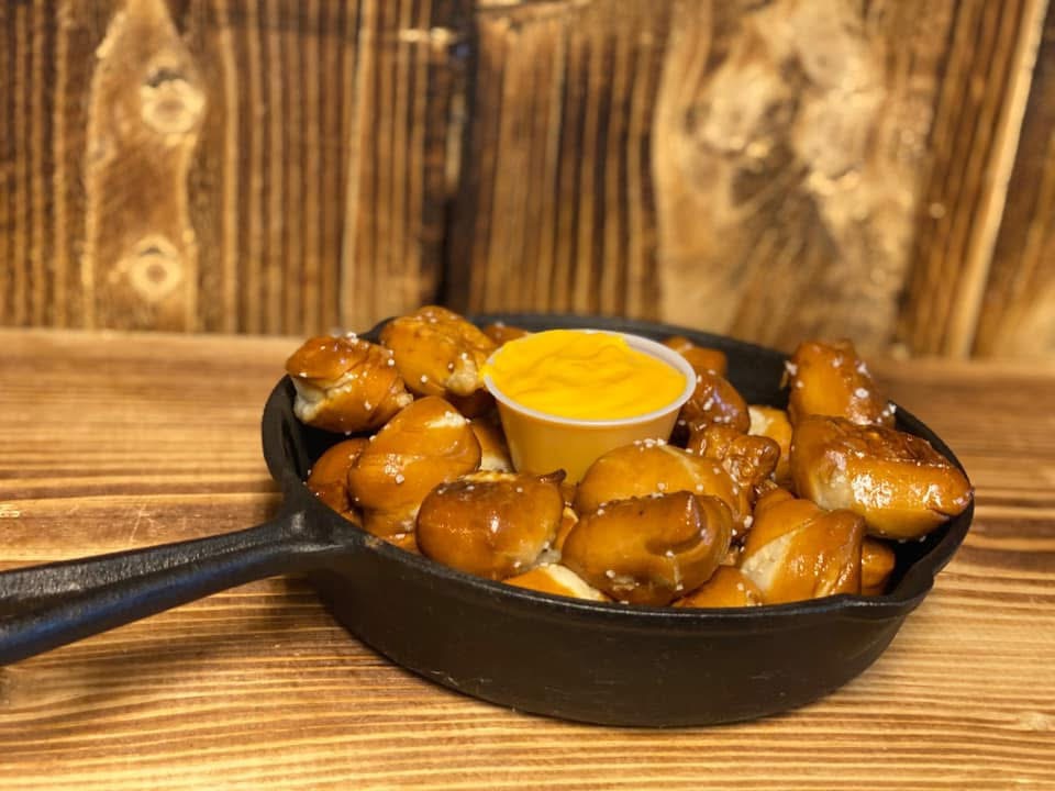 Pretzel bites with beer cheese