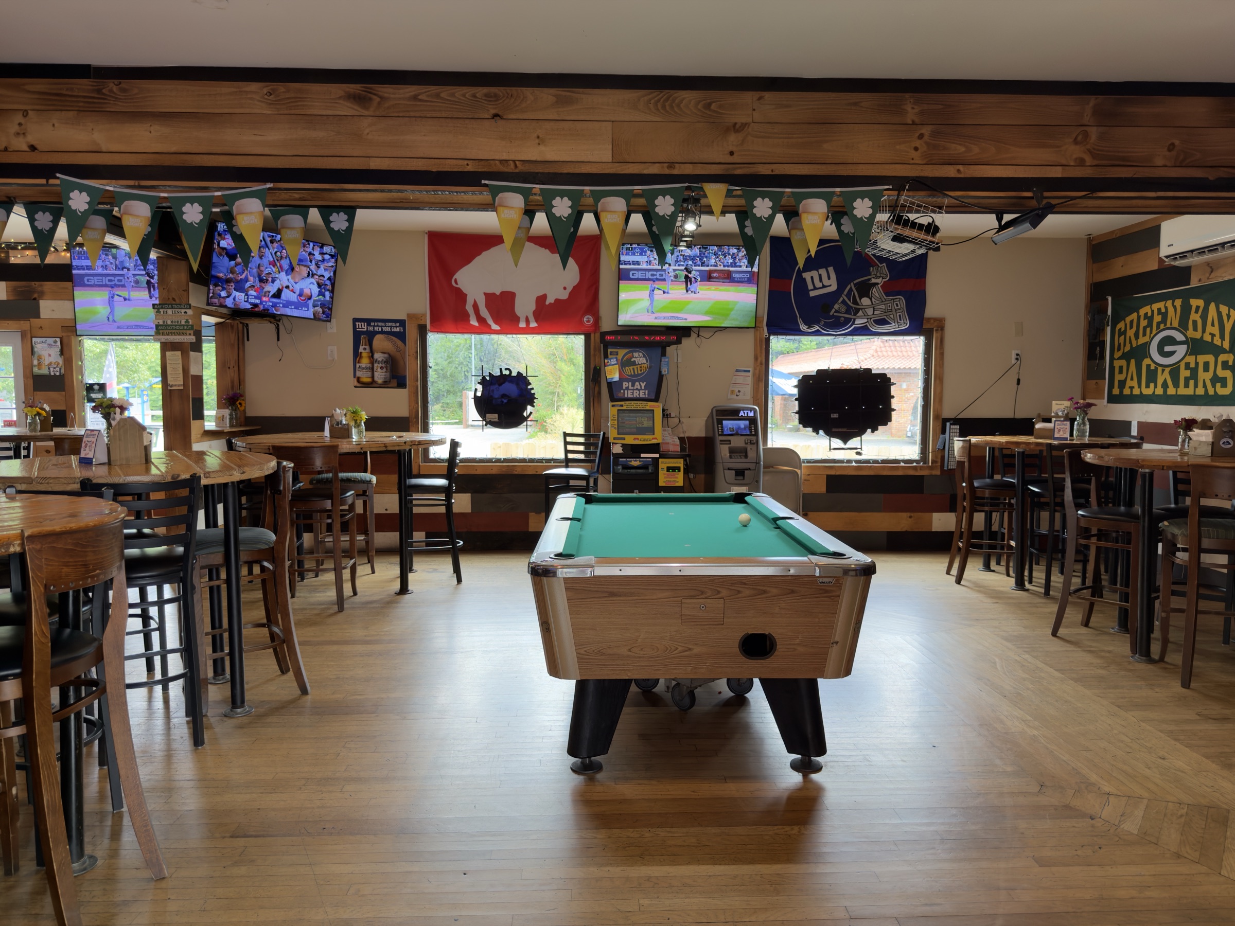 Pool table at Stinsons Hub