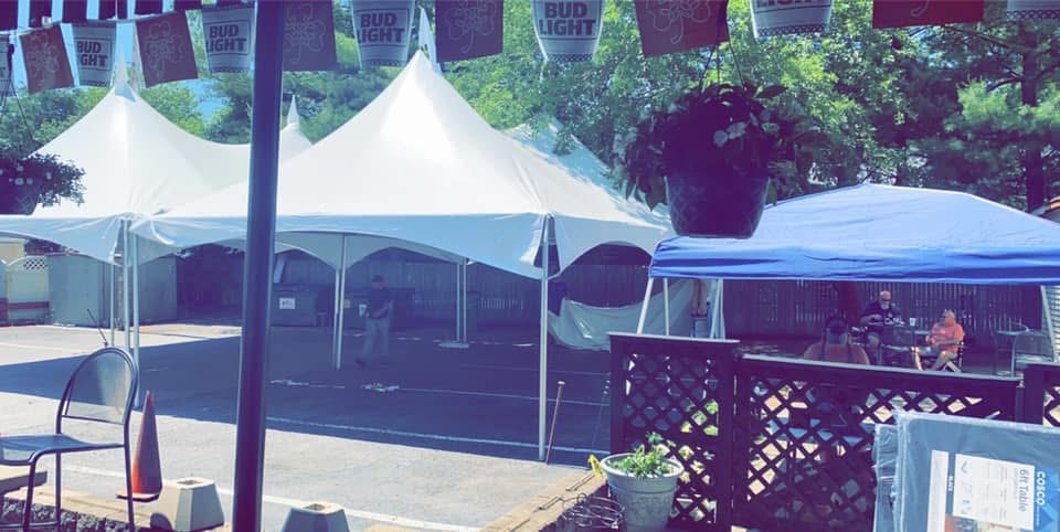 Set up for a private event